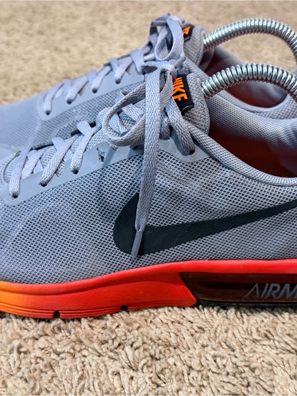 Nike Air Max Sequent Shoes Big Kids Size 7Y Gray
